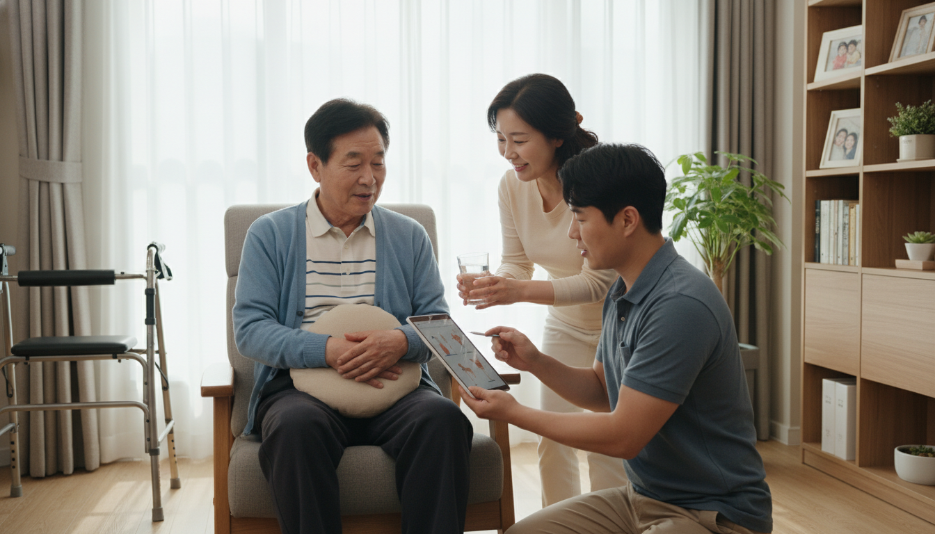 뇌경색 뒤 집으로 모셔와도 되는 시점은 언제인가