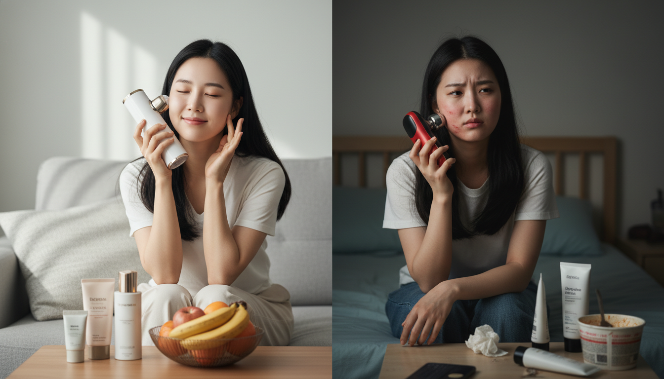 홈케어 기기, 잘 맞는 사람과 오히려 자극이 되는 사람의 차이